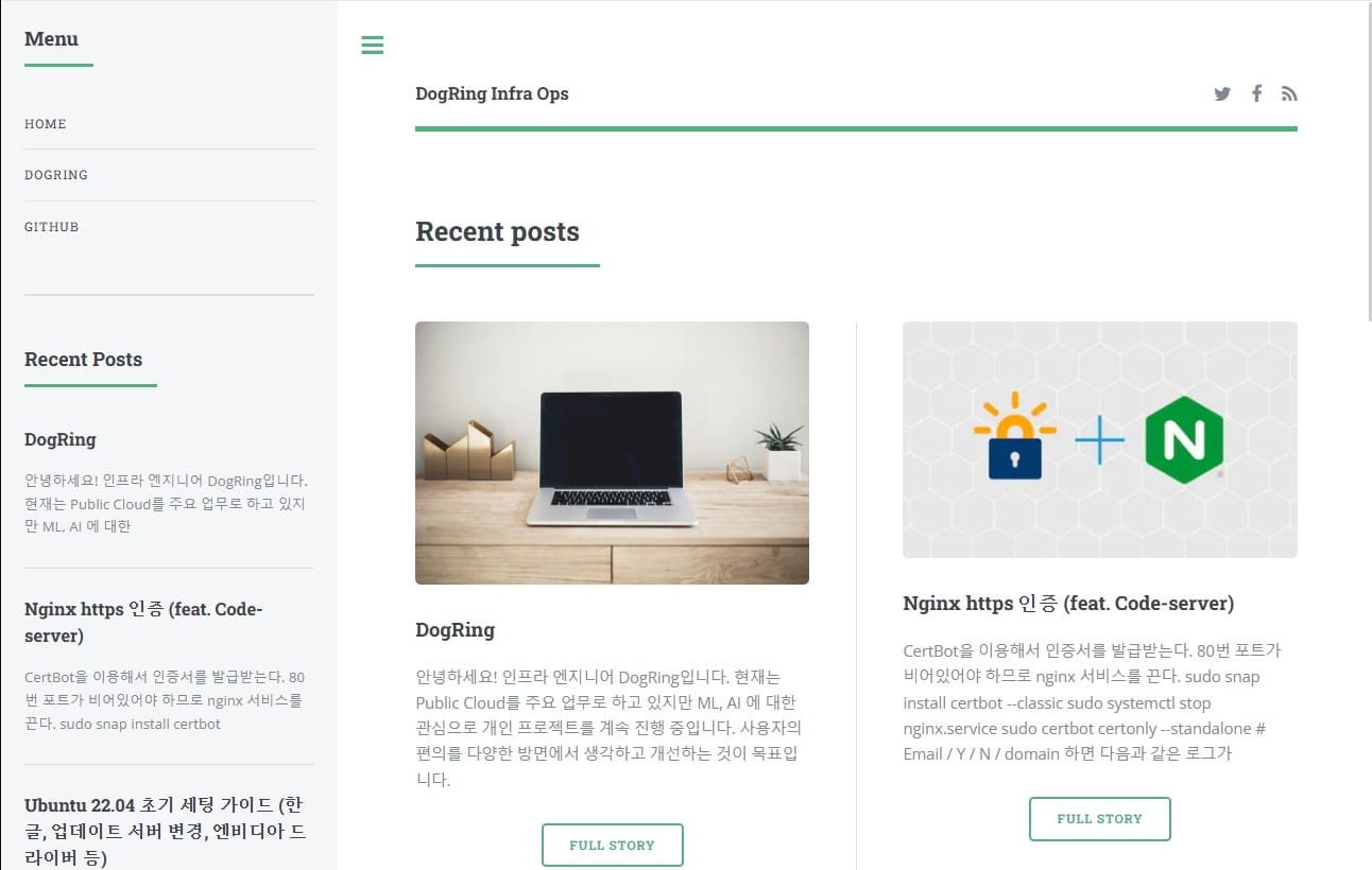 [Home-K8S] #1  Ghost CMS 구성